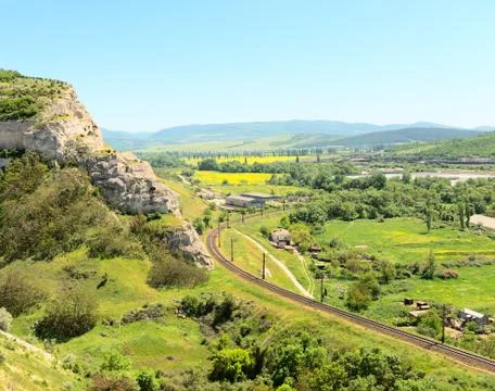 Railway track Stock Photos