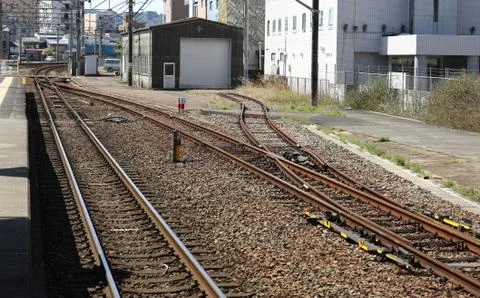 Railway track Stock-Fotos