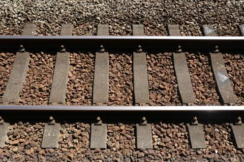 Railway track Stock-Fotos