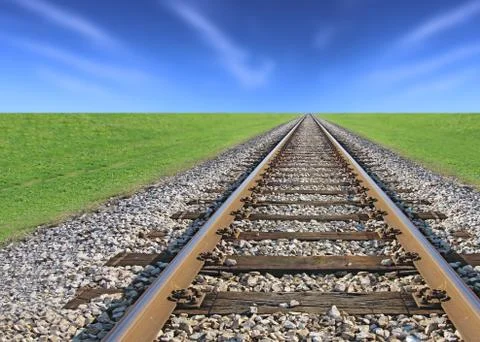 Railway track Stock Photos