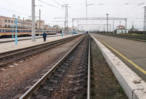 Railway track Stock Photos