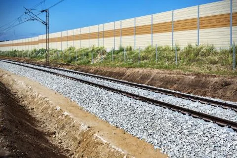 The railway track Stock Photos