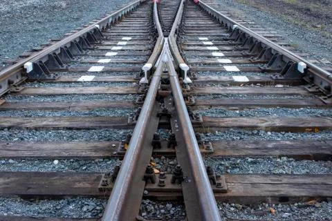 Railway track. Stock Photos