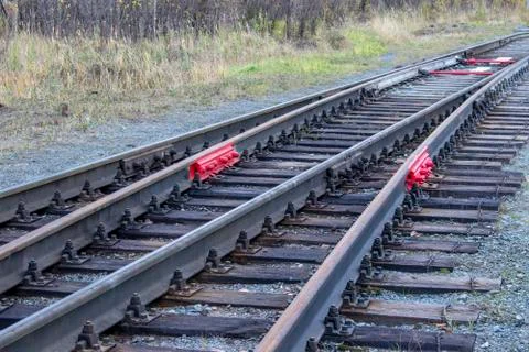 Railway track. Stock Photos