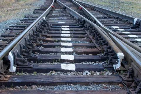 Railway track. Stock Photos
