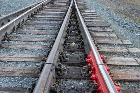 Railway track. Stock Photos
