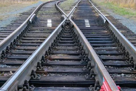 Railway track. Stock Photos