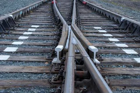 Railway track. Stock Photos