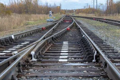 Railway track. Stock Photos