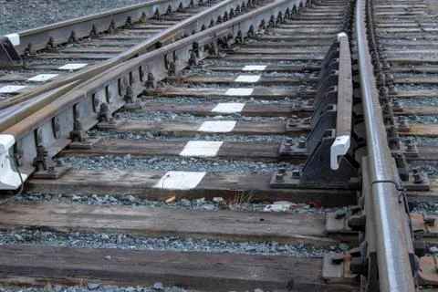 Railway track. Stock Photos