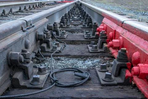 Railway track. Stock Photos