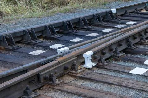 Railway track. Stock Photos