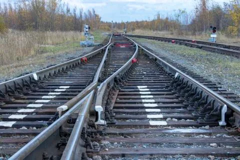 Railway track. Stock Photos