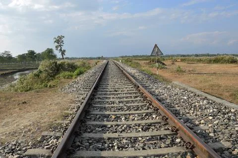 Railway track Foto stock