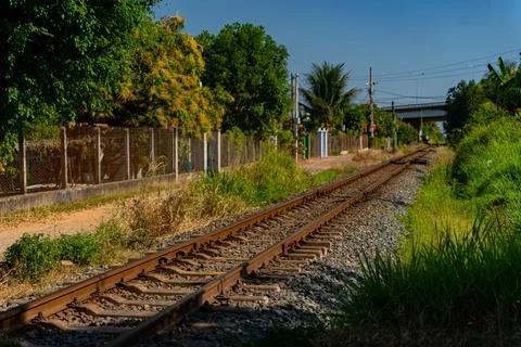 The railway track. Photos