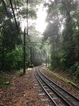 The railway track Stock Photos