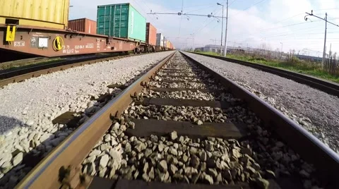 Railway Track POV Stock-Footage 44324658