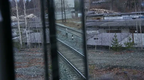 Railway track. The rails. Stock Footage 37880860