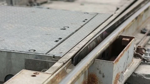 Railway Track Scissors Stock Footage 95168299