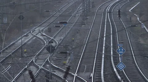 Railway Tracks Stock Footage 63529790