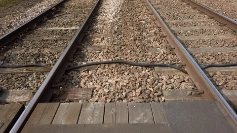 Railway tracks. Video stock 106568825