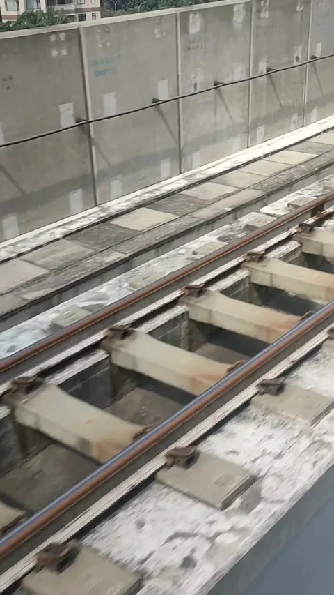 Railway tracks from the MRT 動画素材 243518003