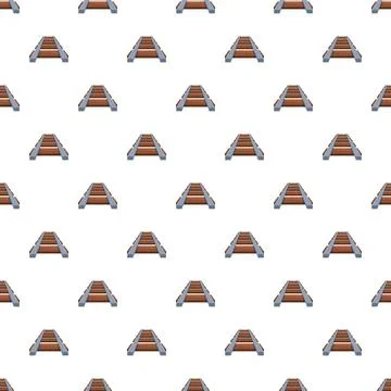 Railway tracks pattern for transportation and logistics background Illustrazione stock