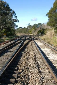 Railway tracks Stock Photos