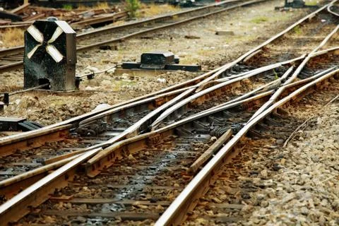 Railway tracks Stock Photos
