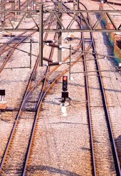 Railway tracks Foto stock