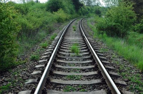 Railway tracks Stock Photos