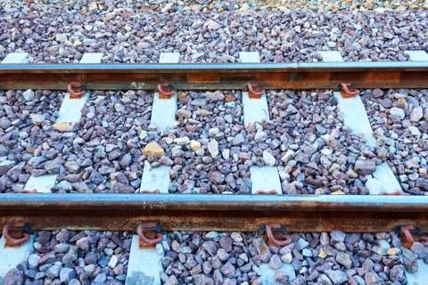 Railway tracks Stock Photos