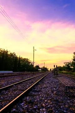 Railway tracks Foto stock