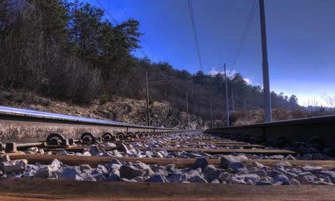 Railway Tracks Stock-Fotos
