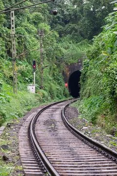 Railway tracks. Stock Photos