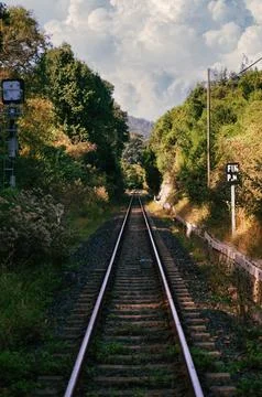 Railway tracks Stock Photos