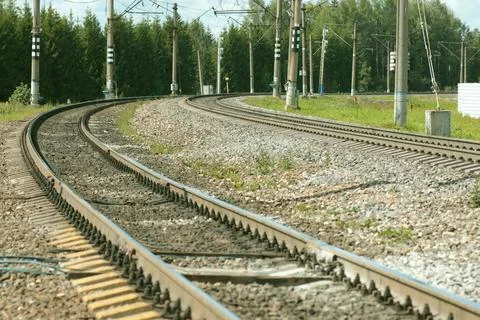 Railway tracks Stock Photos