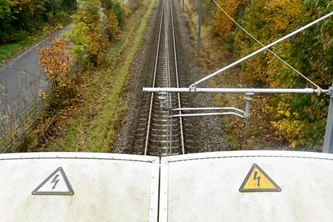 Railway tracks Stock Photos