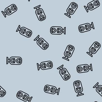 Railway traffic light line vector seamless pattern 库存插图