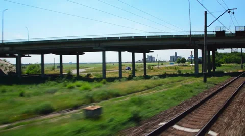 Railway. Traffic on the speed of the ways 動画素材 51726191