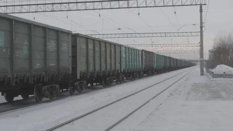 Railway train Video stock 86199518