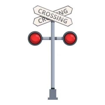 Railway train icon cartoon vector. Rail traffic Stock Illustration