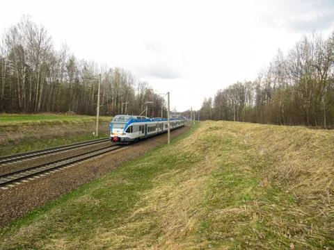 Railway train rides Foto stock