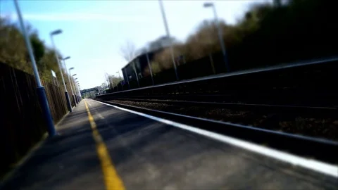 Railway Train Station Time Lapse 動画素材 74228173