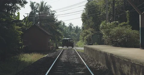 Railway Train View Stock Footage 109425232