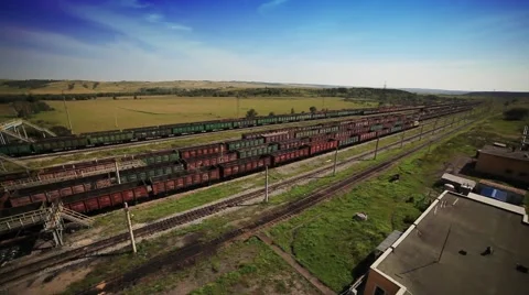 Railway trains with coal Stock-Footage 47424752
