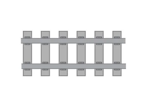 Railway vector template. Set of railroads isolated. Stock-Illustration