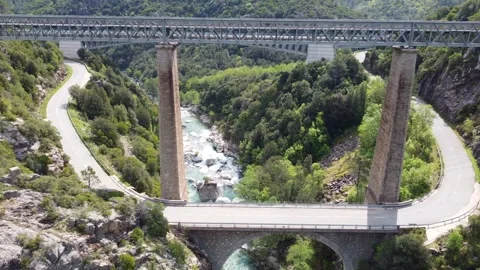Railway Viaduct upon the Vecchio Stock Footage 253584585