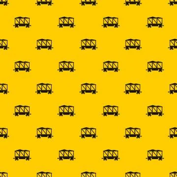 Railway wagon pattern vector 스톡 일러스트