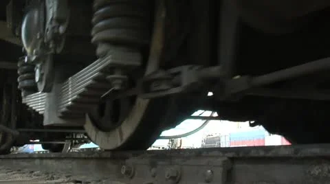 Railway wheel Stock Footage 10840445